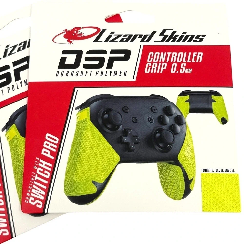 2 Pack Lizard Skins DSP Controller Grip‎ Switch Pro NEON 0.5mm NEW